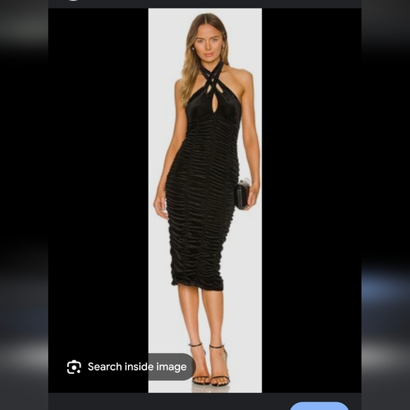 AFRM Colleen in Fern Green halter dress - Picture 4 of 11